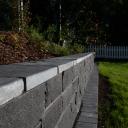 Stonelement-Stonewall-Steinmauer, Varpaisjärvi-Granit schwarz